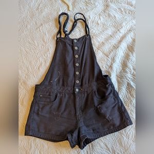 American eagle denim overall romper